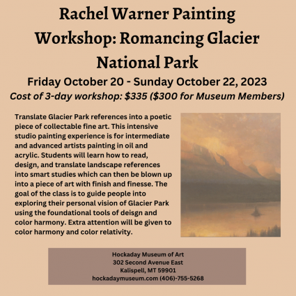 Rachel Warner Painting Workshop Romancing Glacier National Park (1)